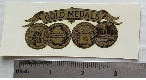 Gold medals antique scale - medals,