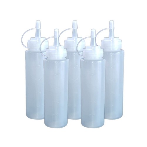 5pcs 8oz 240ml plastic clear - 5pcs,