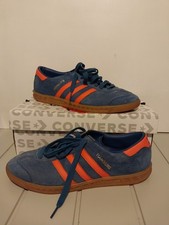 Adidas Hamburg UK Size 9 blue/orange  gum sole