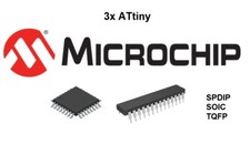 � 3x Atmel Microcontrollers: ATtiny - SPDIP / SOIC / TQFP: NEW �