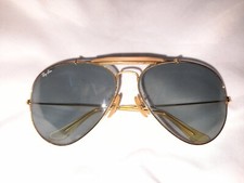 Vintage B&L Ray-Ban Outdoorsman II Arista Frames Changeable Grey Lenses 62mm 