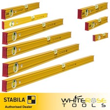 STABILA Type 80 AS Box Spirit Level 2 Vials Aluminium Profile - Choose Size
