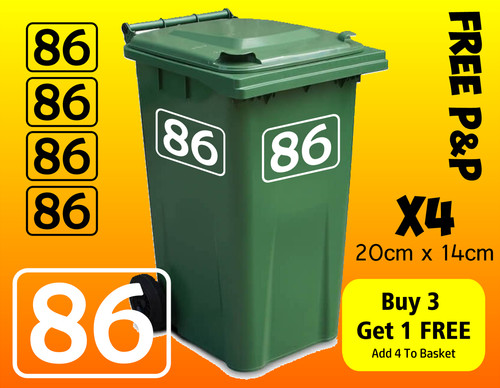 Wheelie bin numbers - bin,