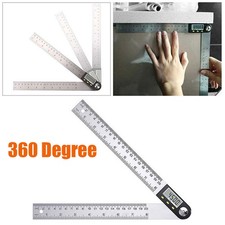 Folding Digital LCD Angle Finder Ruler 360 Degree Protractor Gauge 200MM 300MM