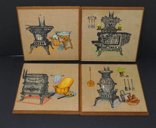 Antique wood burning stove - wood,