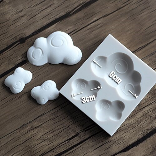 Cloud silicone mould - silicone, fondant