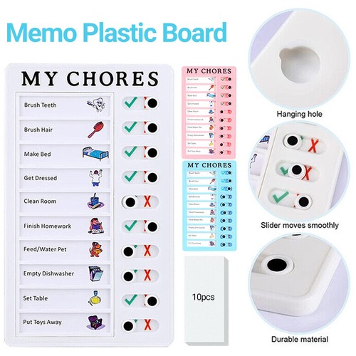 Memo plastic board chore - memo, chart