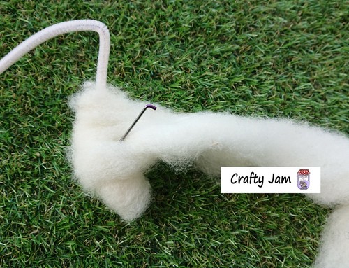 Needle felting natural core - felting,