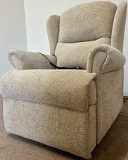 PETITE SHERBORNE LUXURY ELECTRIC RISER RECLINER BROWN CHENILLE CHAIR CAN DELIVER