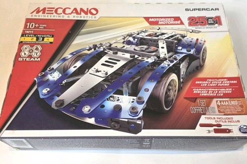 Meccano supercar 1 - supercar, 25-in-1