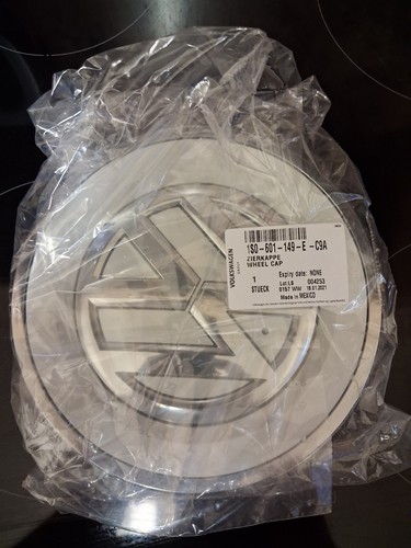 Volkswagen white wheel hub - up,