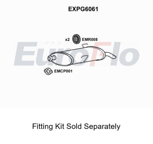 Rear muffler silencer - muffler,