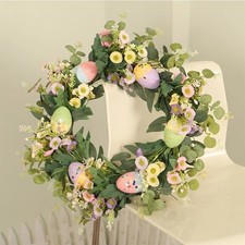Easter Egg Wreath Eucalyptus Easter Wreath Home Decoration Simulation Wreath