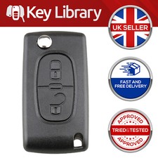 2 Button Remote Flip Key Fob Case Shell For Citroen Berlingo Peugeot Partner Van