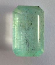 Big Paraiba colour 18.55ct Natural stone Fluorite 19x12 mm, Emerald cut