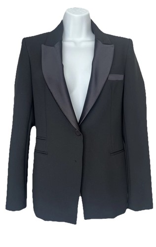 Zara women black - black, lapel