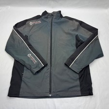 Sunderland of Scotland Men’s Golf Jacket Grey/Black XL Polyester Full Zip