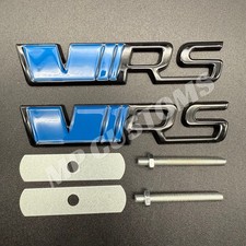 VRS Black & Blue Front & Rear Badge Grille Tailgate fits skoda
