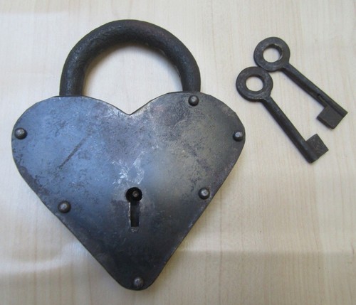 Cast iron padlock working - cast,