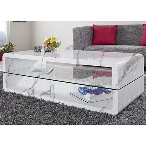 Xono high gloss - coffee, table