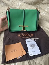 Tod’s Timeless Shoulder Crossbody Bag Leather Green