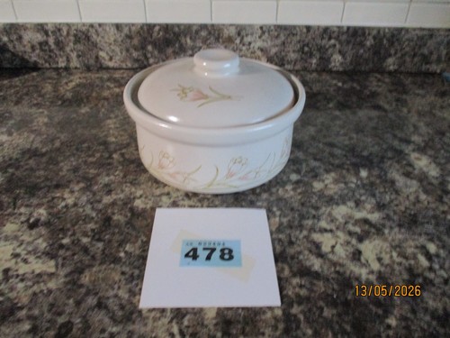 Vintage casserole dish with - vintage,