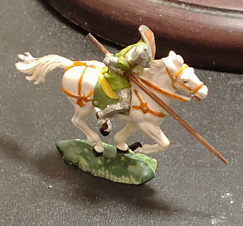 Elastolin knight lance l12 - knight, w/lance