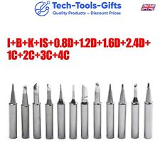 12 Pack Solder Soldering Iron Tips - Standard Size Accessories - UK Seller
