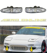 Crystal Clear Front Bumper Indicator For Nissan 180SX S13 Curve Mid Model