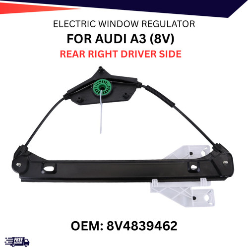 Rear right driver - right, window