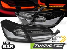 COPPIA FARI FANAL POSTERIORI TUNING LED NERI per FORD FIESTA MK8 17-21 HATCHBACK