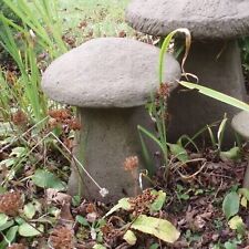 STONE GARDEN LARGE MUSHROOM / TOADSTOOL STADDLE STONE ORNAMENT