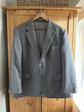 Magee men’s 100% pure new wool Suit Jacket Blazer 44R, Houndstooth Check