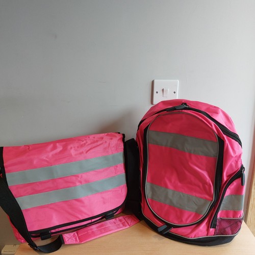 Women vis pink rucksack - pink,
