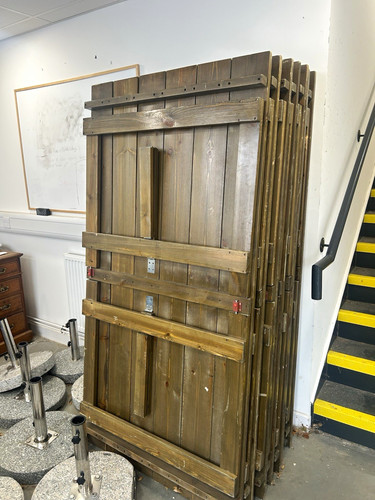 Wooden vintage 6x3 - , trestles