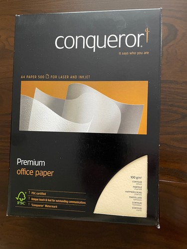 Conqueror paper a4 vellum - -,