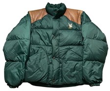 Men’s Vintage Chevignon Tog Unlimited Down Jacket Size Small Green 2in1 Zip Off