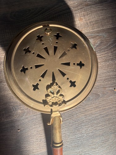 Antiqu brass bed warmer long - bed,