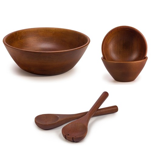 Wooden round large - large, salad