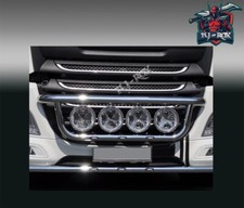 For VOLVO FH12 CHROME BULL BAR GRILL SPOTLIGHT BAR LIGHT BAR NUDGE 2002-2013 LED