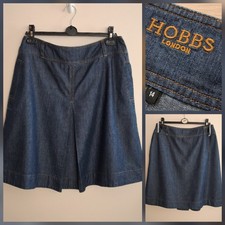 HOBBS size 14 Denim Pleat