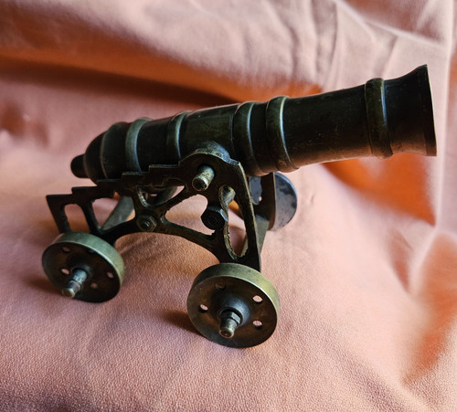 Vintage old solid brass smooth - solid,