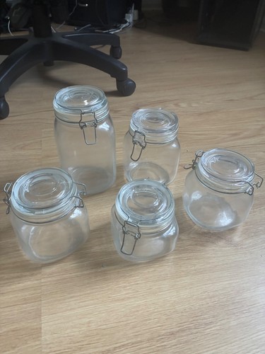 Glass mason jars - 5,