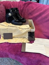 Louis Vuitton Wedge Platform Snickers Size Uk5.5 Eu 38½ Black 