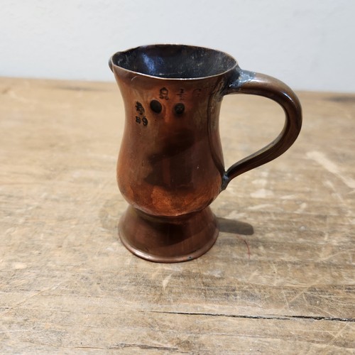 Victorian copper half gill - half,