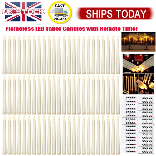 Flameless taper candles - flameless,
