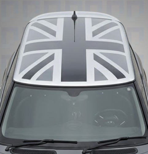 Monochrome union jack roof - monochrome,
