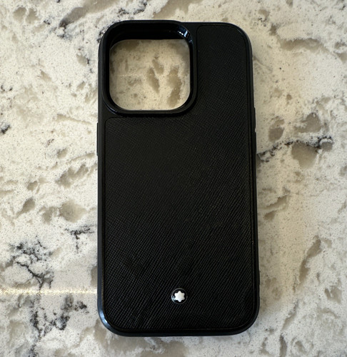 Montblanc leather back case - back,