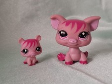 Lps Littlest Pet Shop Mommy Pig Set , Childrens Toy, Blemished 2 Pets