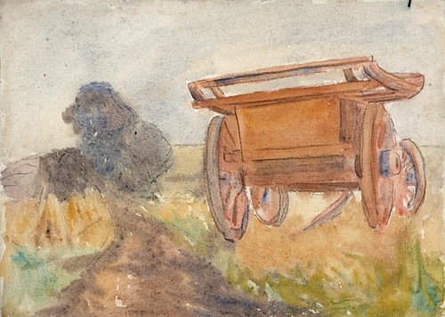 Antique watercolour painting - watercolour,